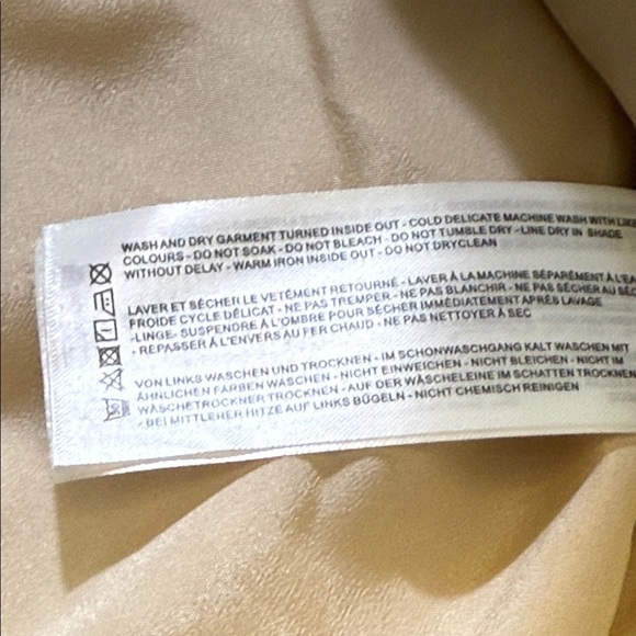 THE FIFTH LABEL Remake Puffer Tan Bomber Jacket Cropped Size Medium - Picture 13 of 14